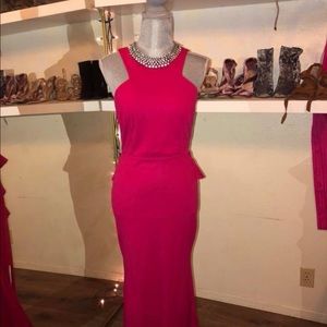 Magenta formal dress